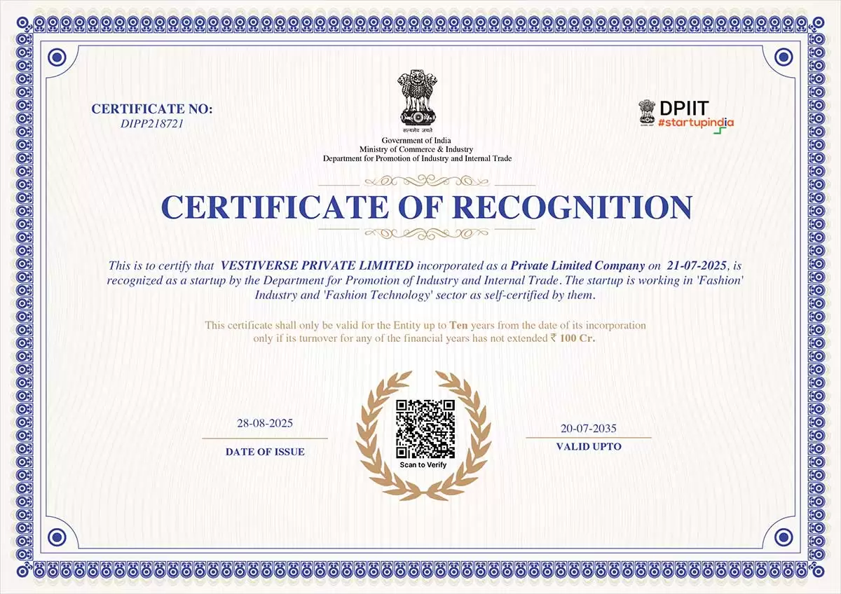 Startup India Certificate